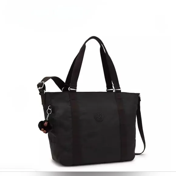 KIPLING BAG TOTE BAG BLACK LARGE NEW ADARA - Picture 7 of 14